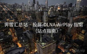霁雪汇总站 · 投屏-DLNA-AirPlay 指南（站点指南）